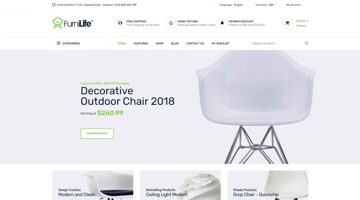 diseño web tienda online para muebles